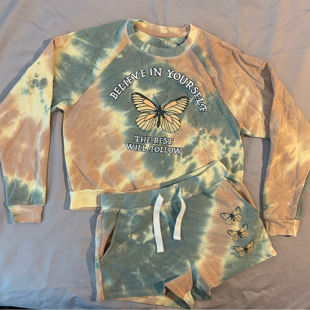 Freeze Blue and Yellow Pajama Set